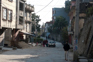 Straat in Kathmandu